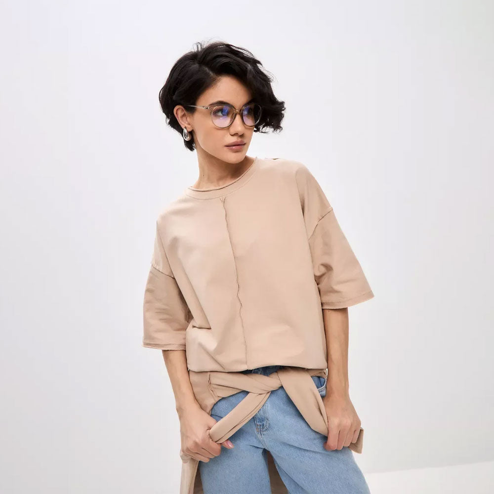 Casual Oversized Cotton T-Shirt Women
