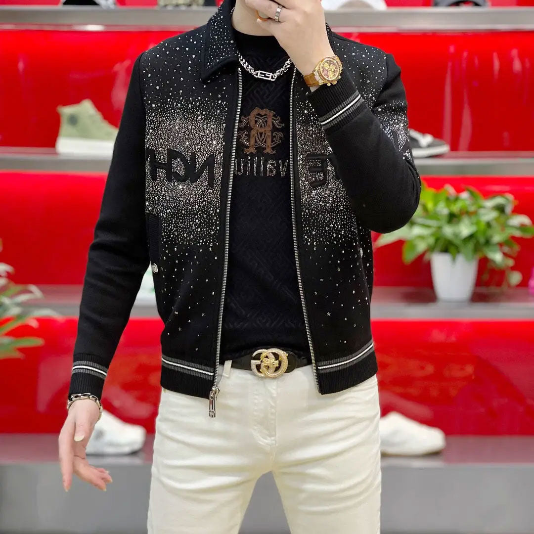 Men’s Diamond Texture Trend Jacket