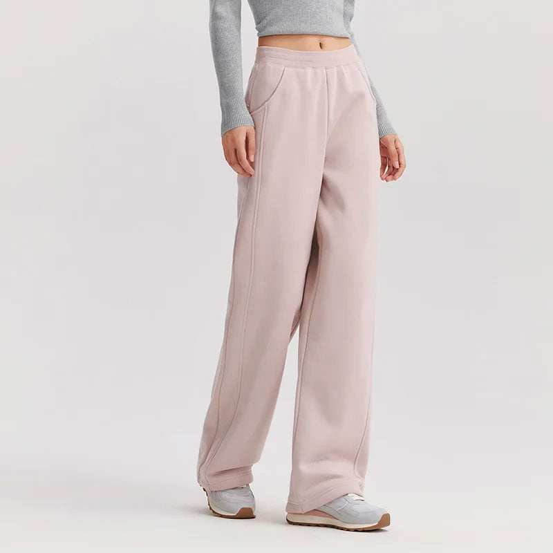High-Waist Wide-Leg Casual Pants