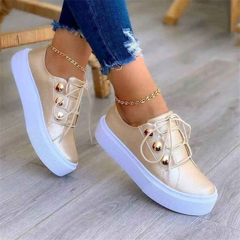 Women’s Leather Platform Sneakers
