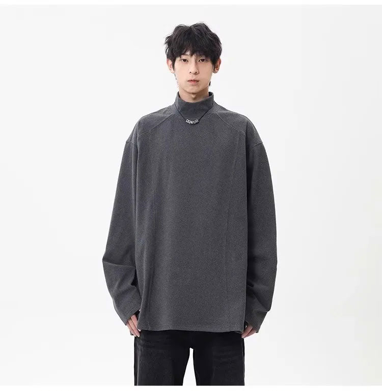 Men’s Half-Turtleneck Winter T-Shirt