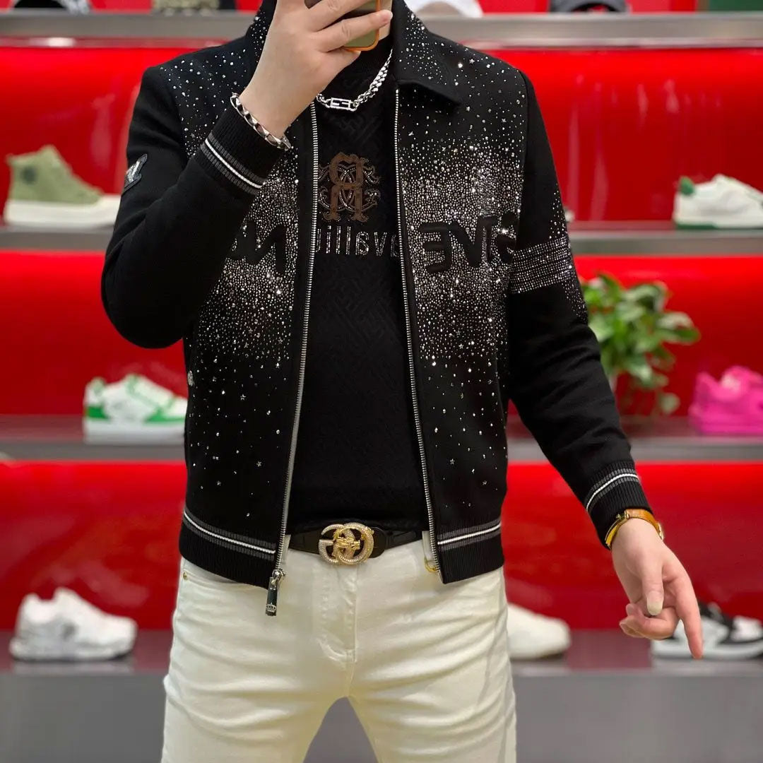 Men’s Diamond Texture Trend Jacket