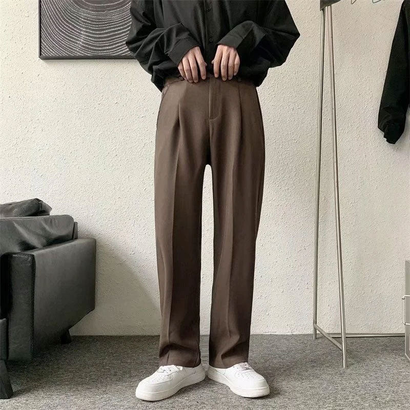 Ice-Silk Men’s Summer Straight Pants