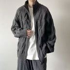 Men’s Knit Stand-Collar Cardigan
