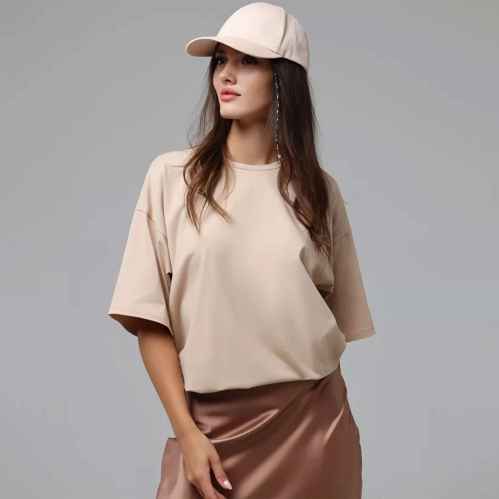 Women’s Cotton Solid T-shirt