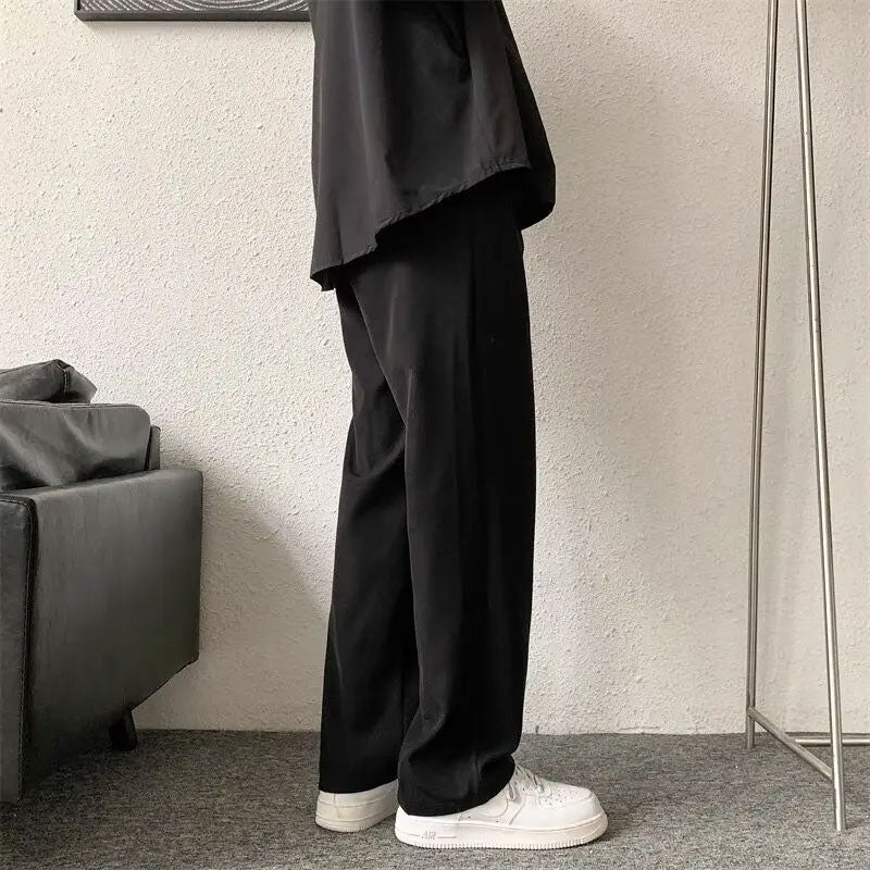Ice-Silk Men’s Summer Straight Pants