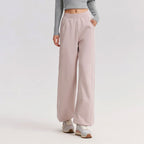 High-Waist Wide-Leg Casual Pants