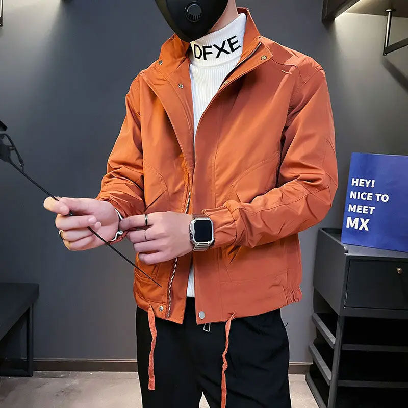 Men's Stand Collar Casual Jacket